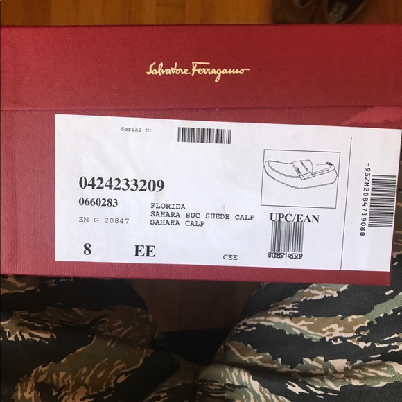 Ferragamo Florida Suede Driving Shoes main image 4